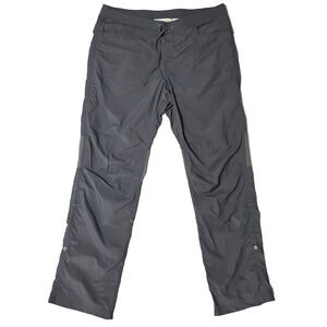 ExOfficio Insect Shield Pants Women's 12 Grey Hiking Roll-up Venting